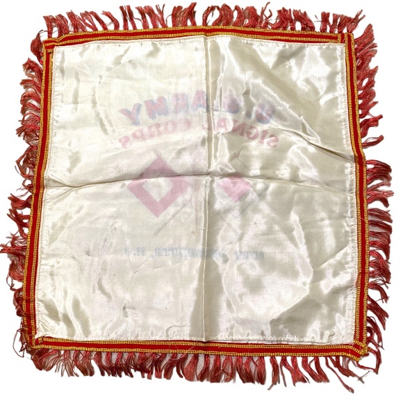 Vintage U.S. Army Signal Corps Fort Monmouth New Jersey Pillow Case Sham - Picture 13 of 14